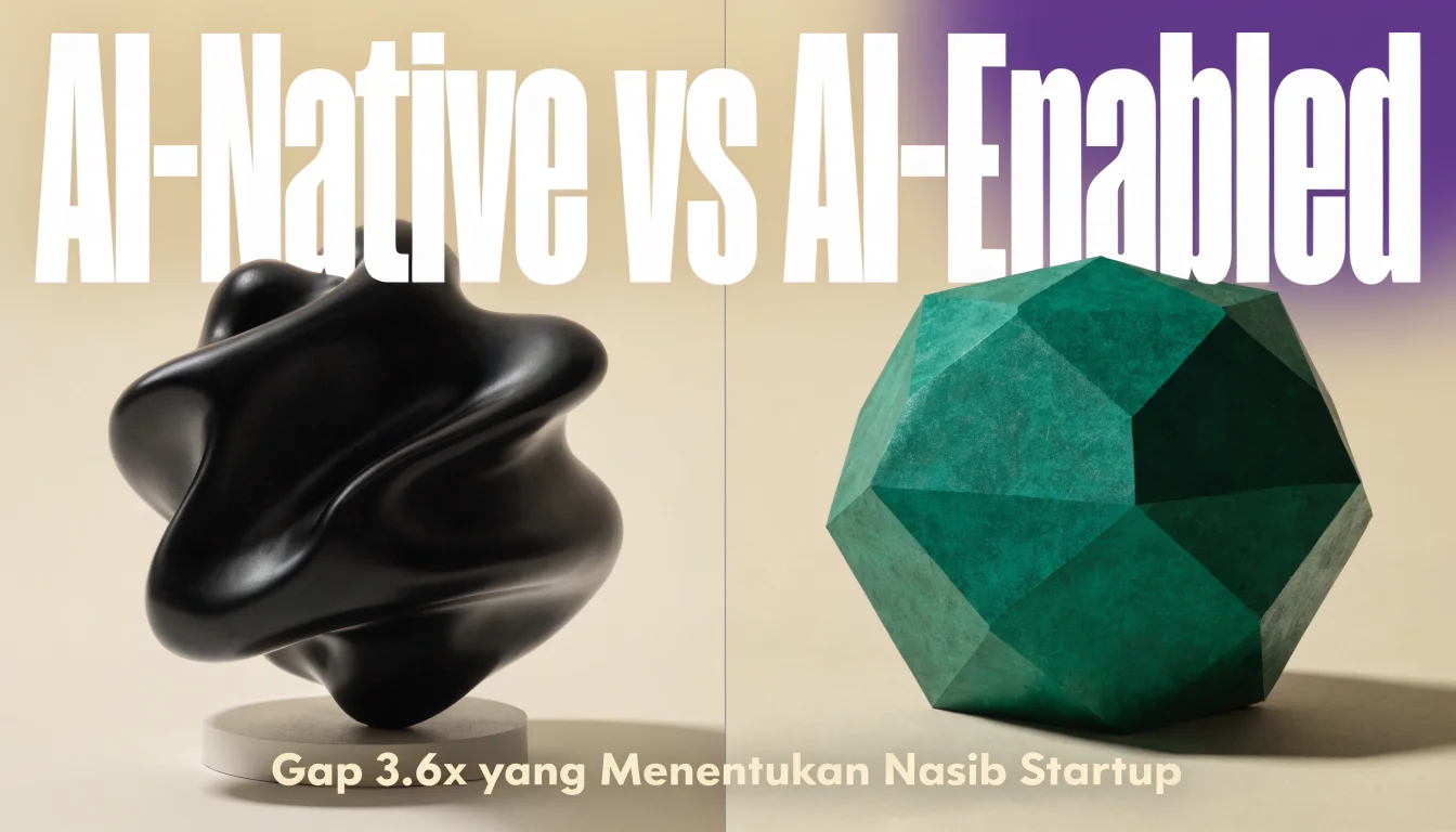 AI-Native vs AI-Enabled: Gap 3.6x yang Menentukan Nasib Startup Anda di 2026