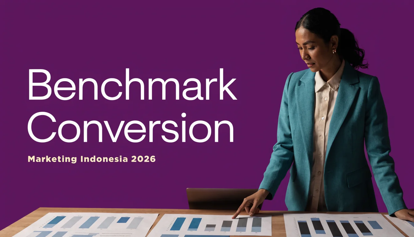 Benchmark Conversion Rate per Channel di Indonesia 2026 (Data + Template Tracking)