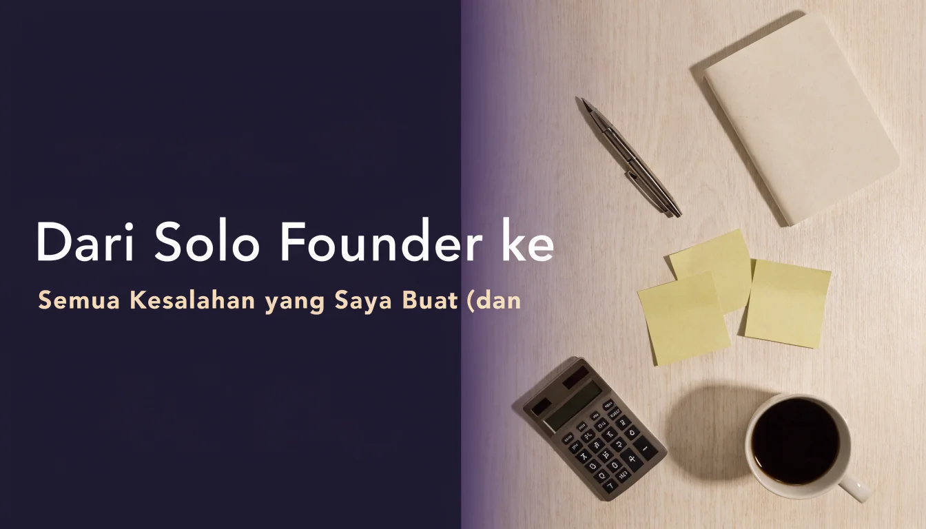 Dari Solo Founder ke Tim 15 Orang: Semua Kesalahan yang Saya Buat (dan Cara Menghindarinya)